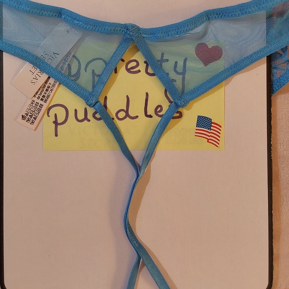 💙 VS Very Sexy Rose Lace & Grommet Crotchless Thong Panty 💙 - Picture 8 of 16